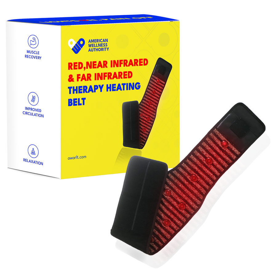 Red Light Therapy Belt for Back & Waist - Photon Therapy with 660nm + 850nm