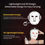 LX500 light therapy mask in use for anti-aging home treatment