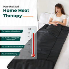AWA HL500 portable sauna blanket — 95–185°F temperature control