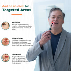 red and blue light therapy torch