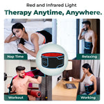 AWA vibrating infrared therapy wrap for muscle soreness and recovery