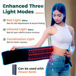 AWA infrared therapy belt in use for lower back recovery