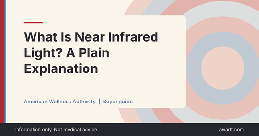 Title card for the AWA guide: What Is Near Infrared Light? A Plain Explanation