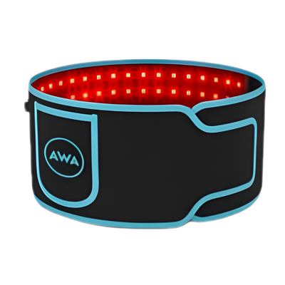 AWA vibrating red light therapy belt for back, waist and joint pain relief