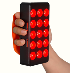 Handheld red light therapy device