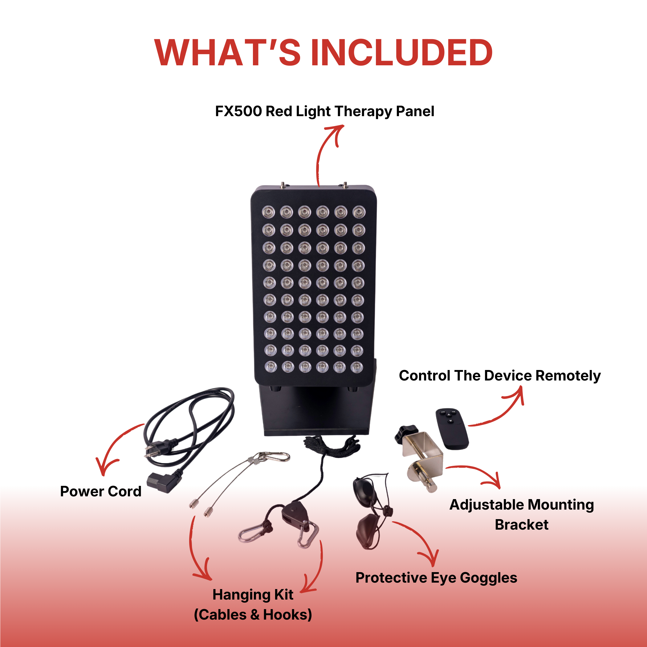 FX500 professional-grade red light therapy panel — home use